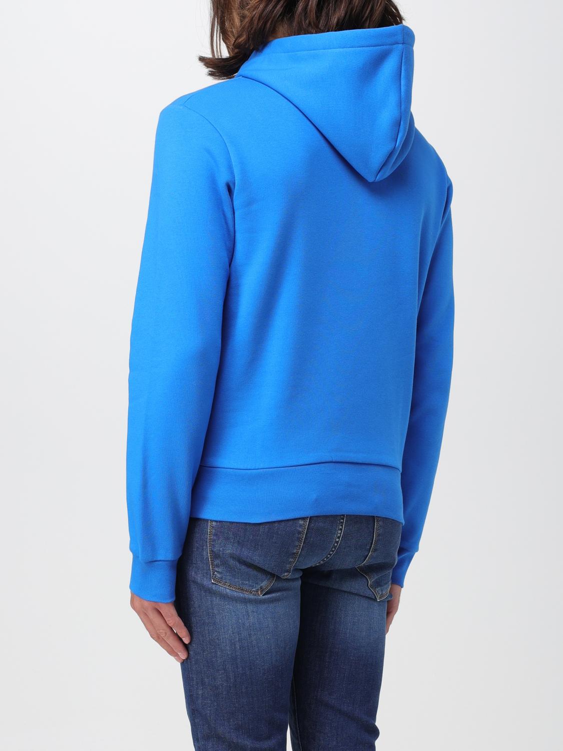 LACOSTE FELPA: Felpa Lacoste in cotone organico con patch, Blue - Img 2