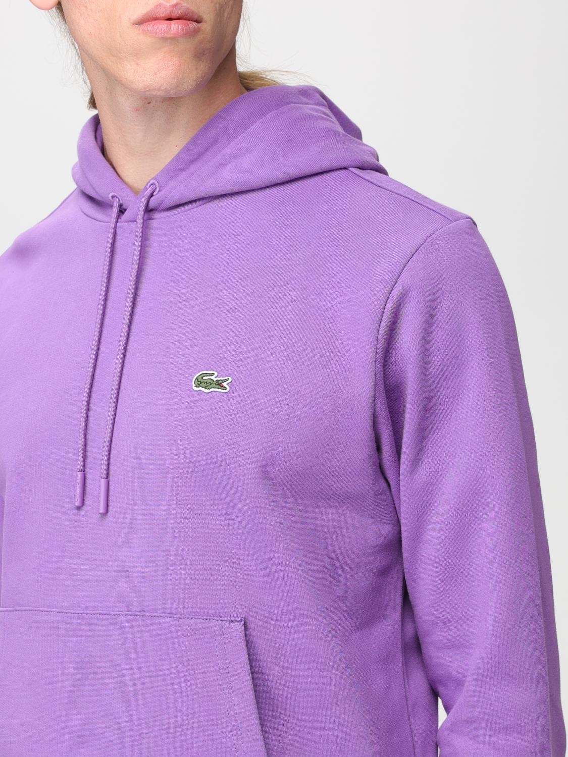 LACOSTE SWEATSHIRT: Sweatshirt herren Lacoste, Violett - Img 3