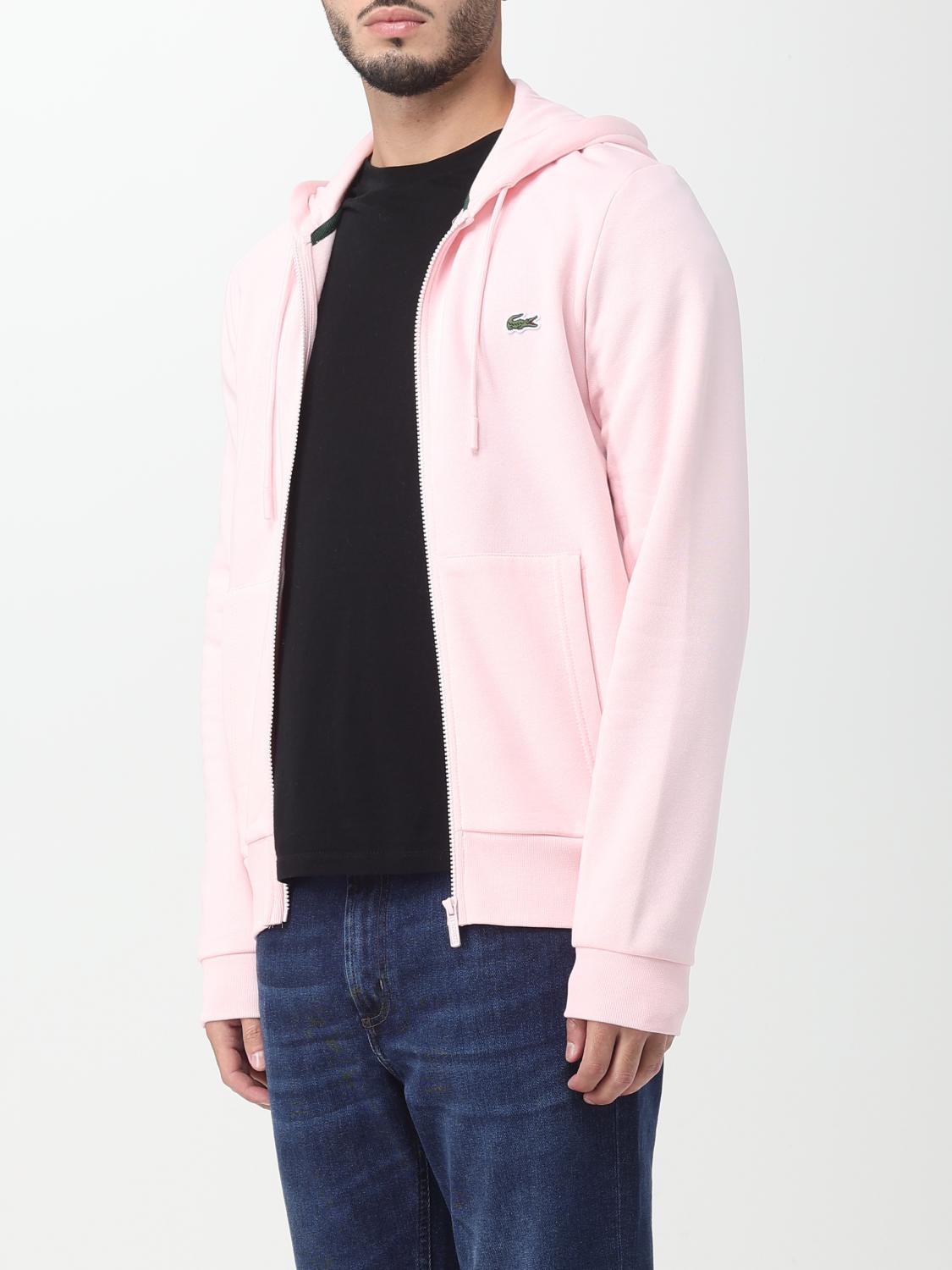 LACOSTE：スウェットシャツ メンズ - ピンク | GIGLIO.COM