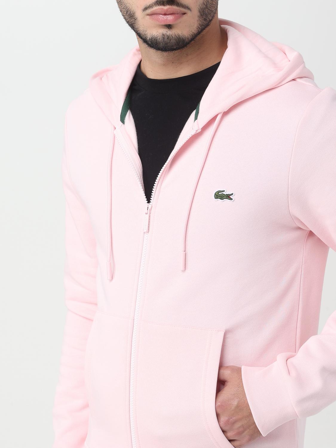 LACOSTE ТОЛСТОВКА: Толстовка Мужское Lacoste, Розовый - Img 4