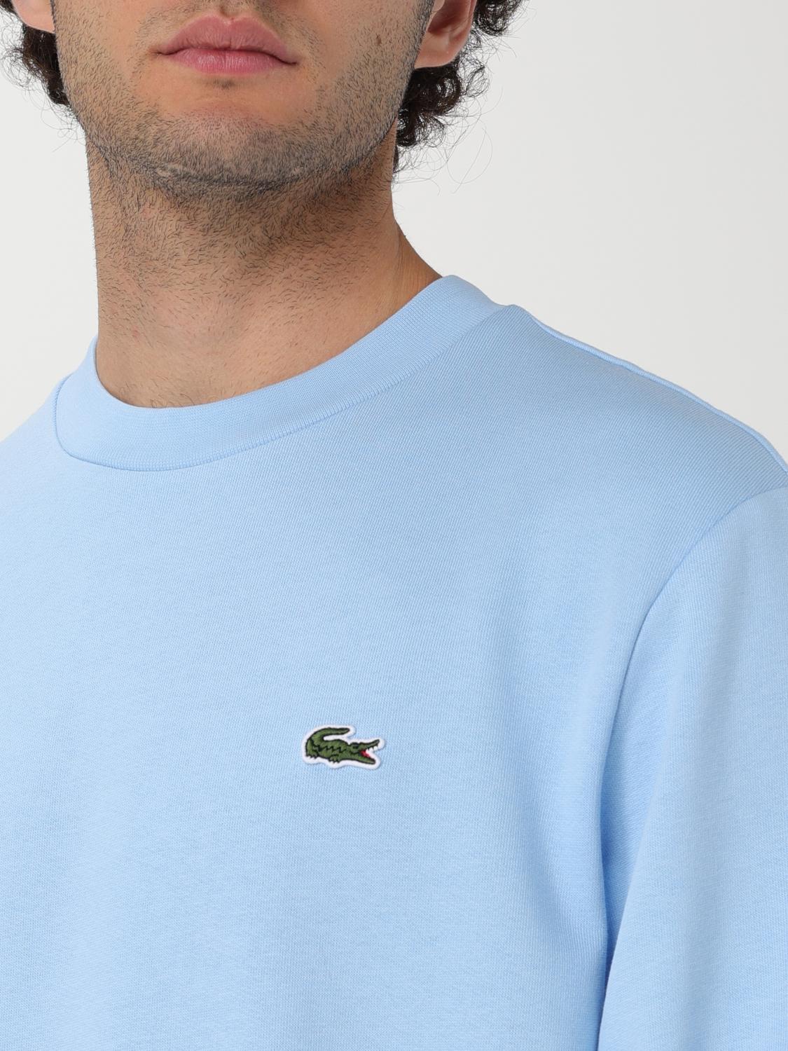 LACOSTE SWEATSHIRT: Sweatshirt men Lacoste, Sky Blue - Img 3