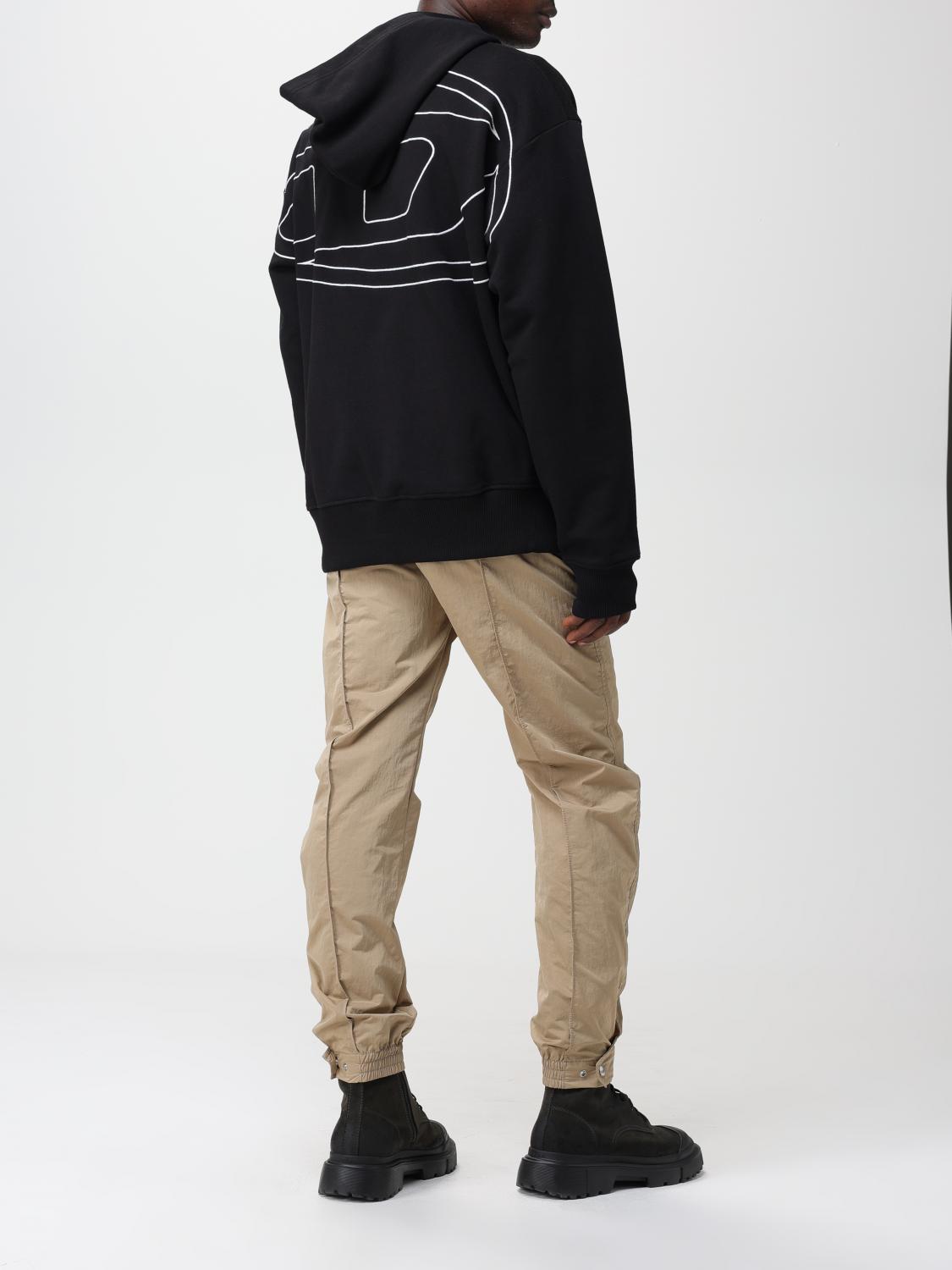 DIESEL SWEATSHIRT: Diesel cotton sweatshirt, Black - Img 2