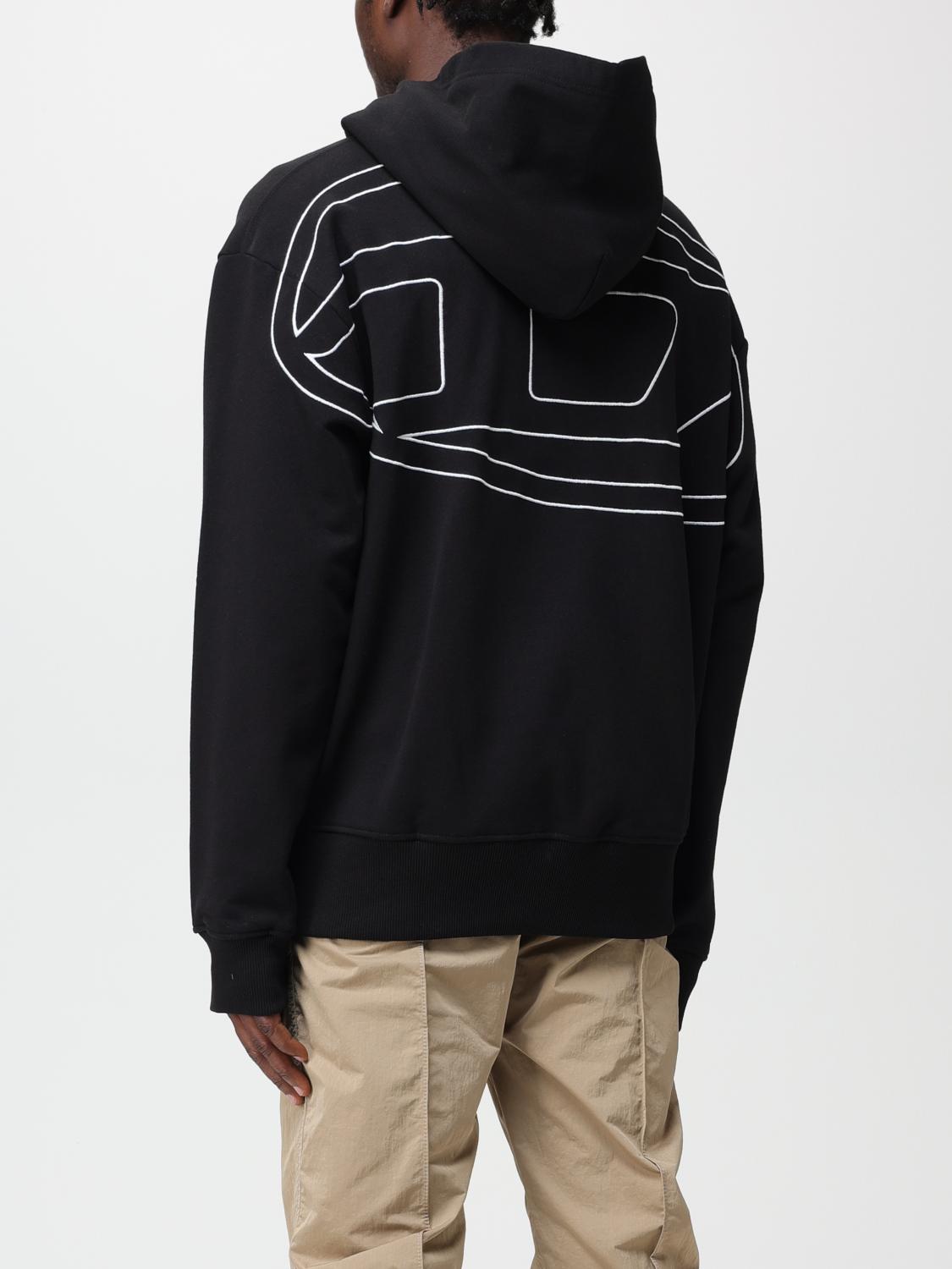 DIESEL SWEATSHIRT: Diesel cotton sweatshirt, Black - Img 3