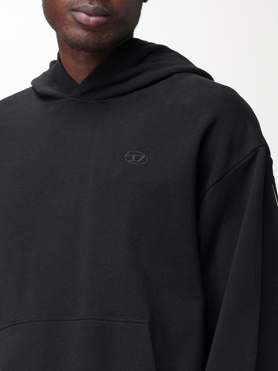 DIESEL SWEATSHIRT: Diesel cotton sweatshirt, Black - Img 4