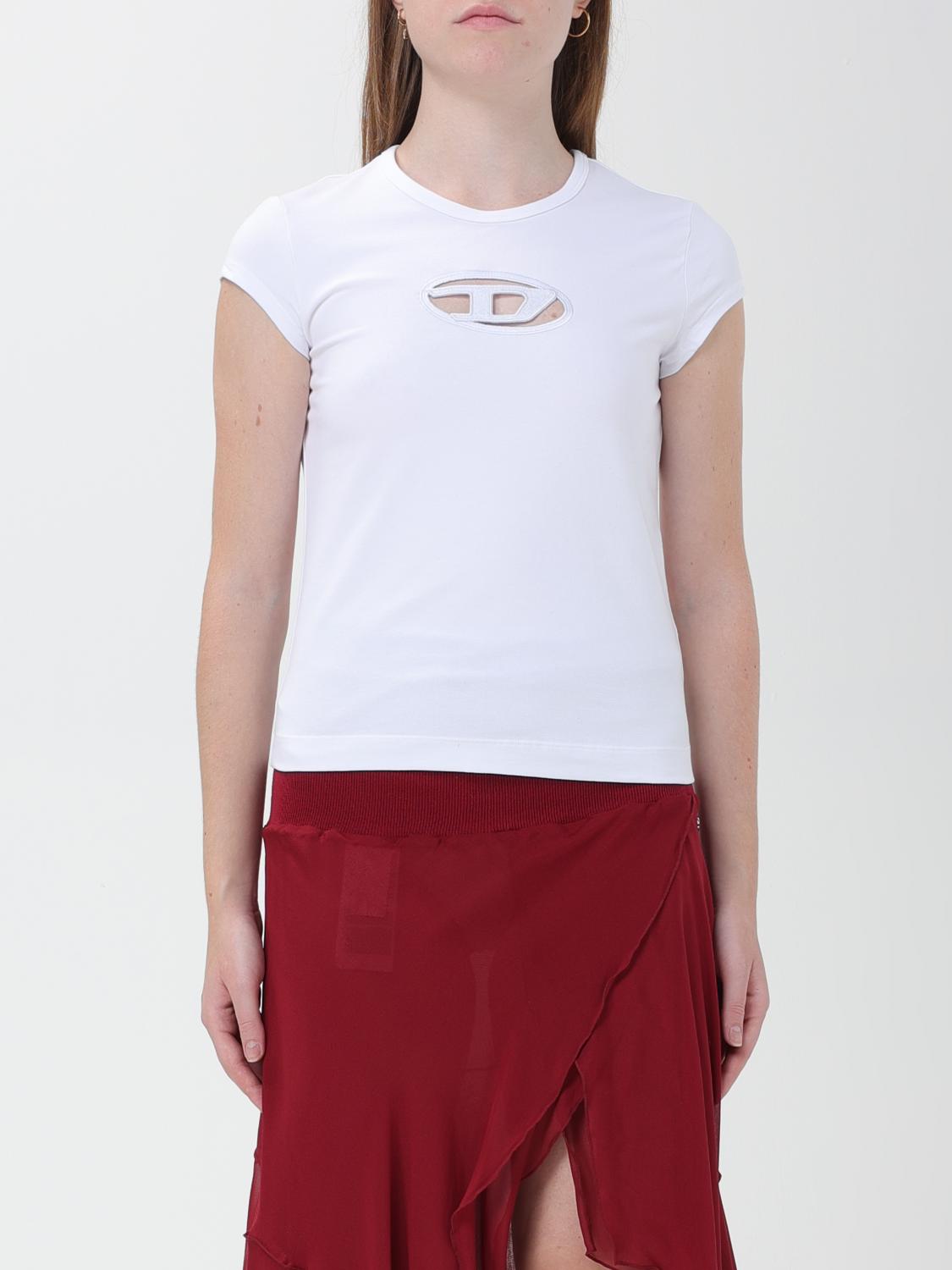DIESEL CAMISETA: Camiseta mujer Diesel, Blanco - Img 1
