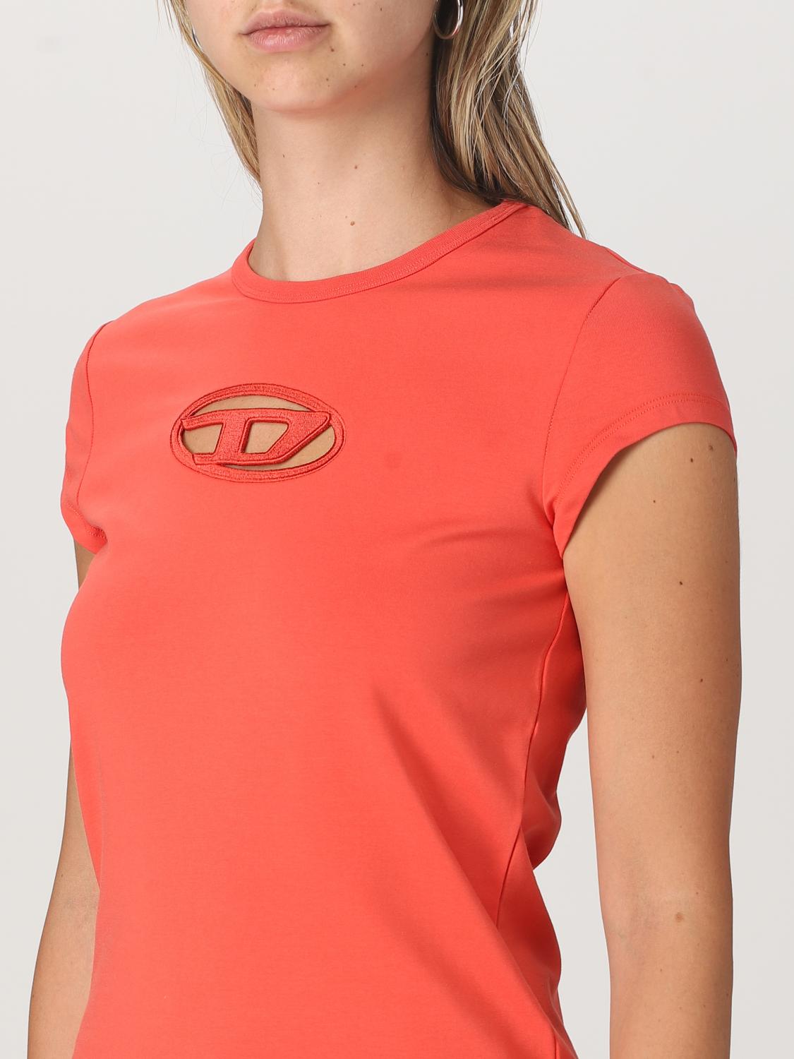 DIESEL CAMISETA: Camiseta mujer Diesel, Rojo - Img 4