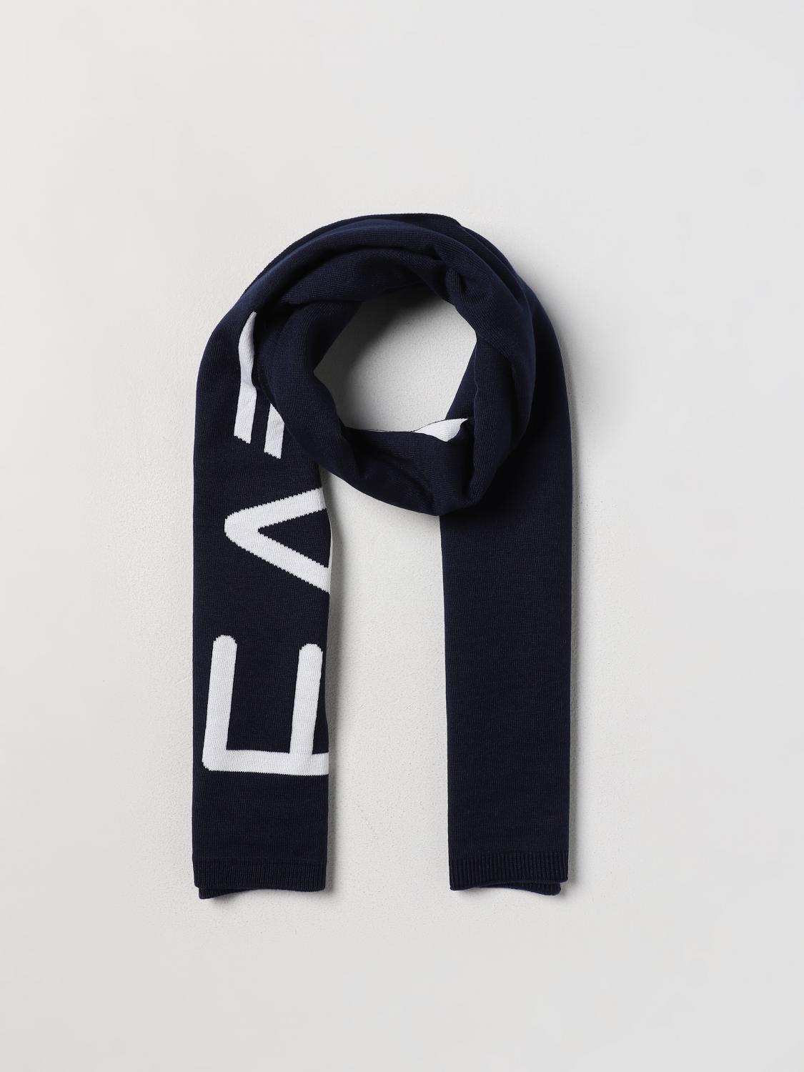 EA7 SCIARPA: Sciarpa EA7 in tessuto sintetico, Blue Navy - Img 2