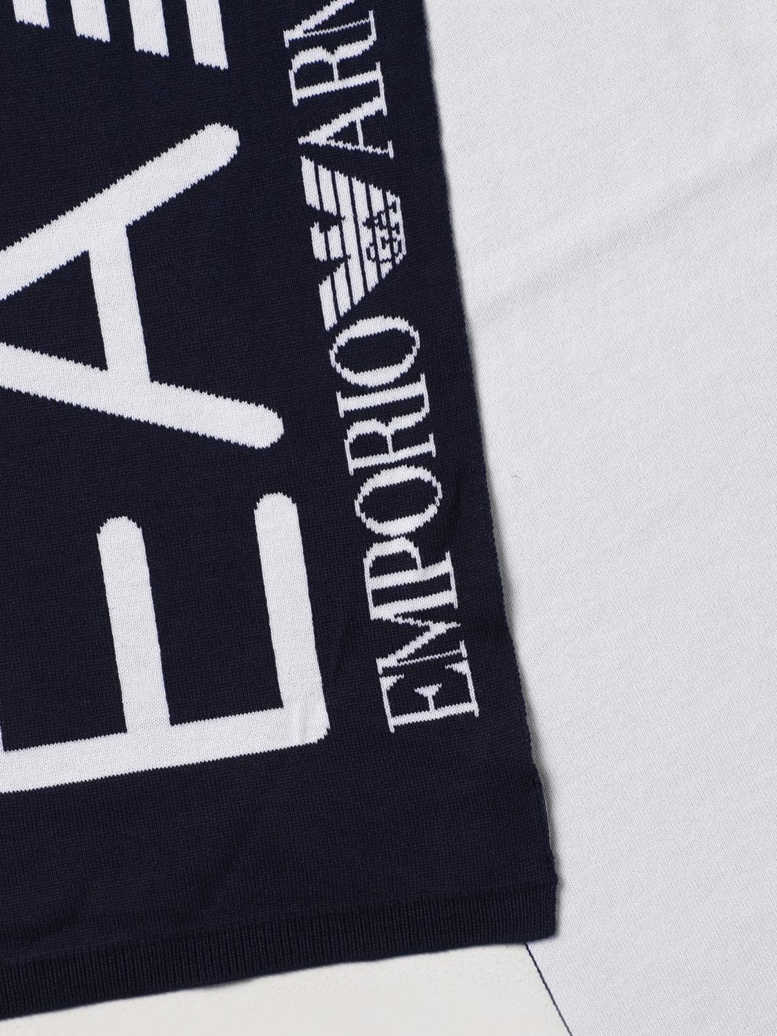 EA7 SCIARPA: Sciarpa EA7 in tessuto sintetico, Blue Navy - Img 3