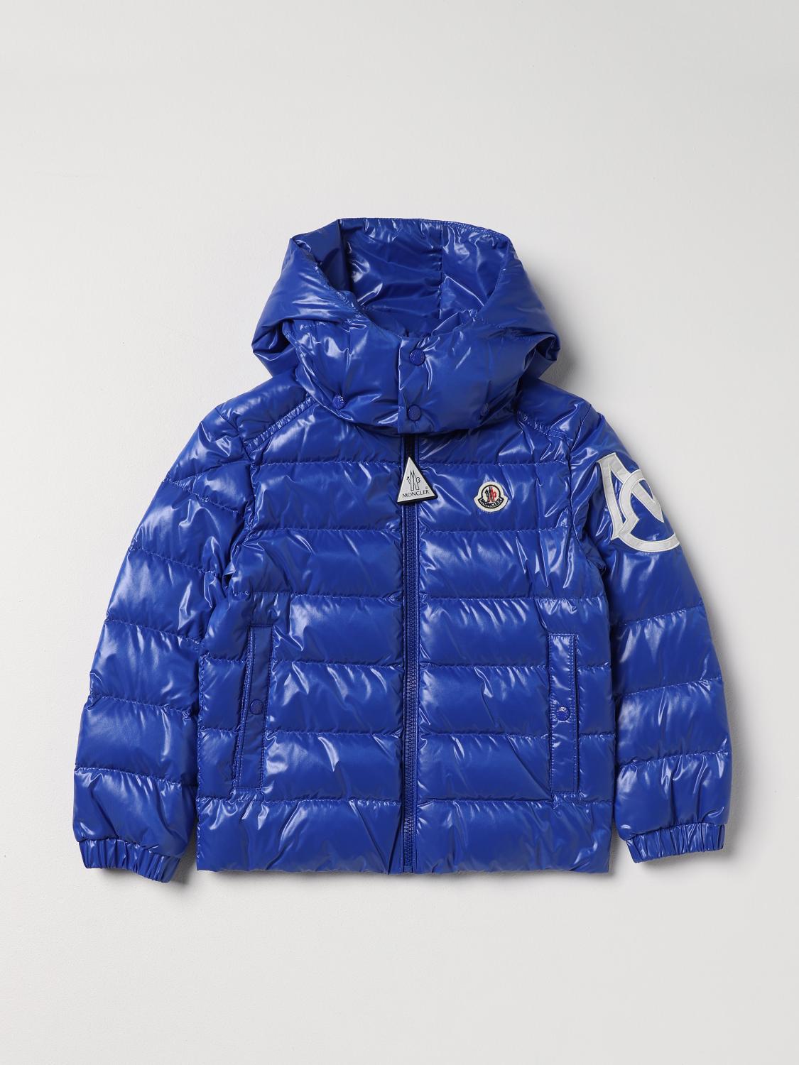 MONCLER jacket in padded nylon Royal Blue Moncler jacket 1A000115963V online at GIGLIO.COM