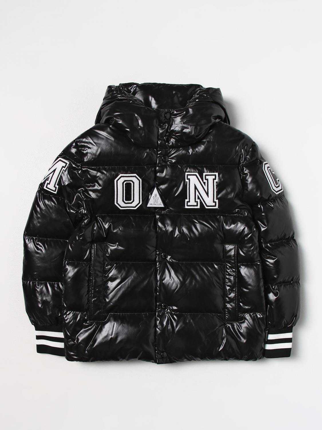 MONCLER JACKET: Moncler down jacket in padded nylon, Black - Img 1
