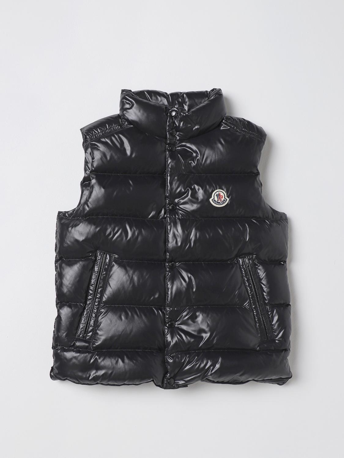 MONCLER WAISTCOAT: Jacket kids Moncler, Black - Img 1