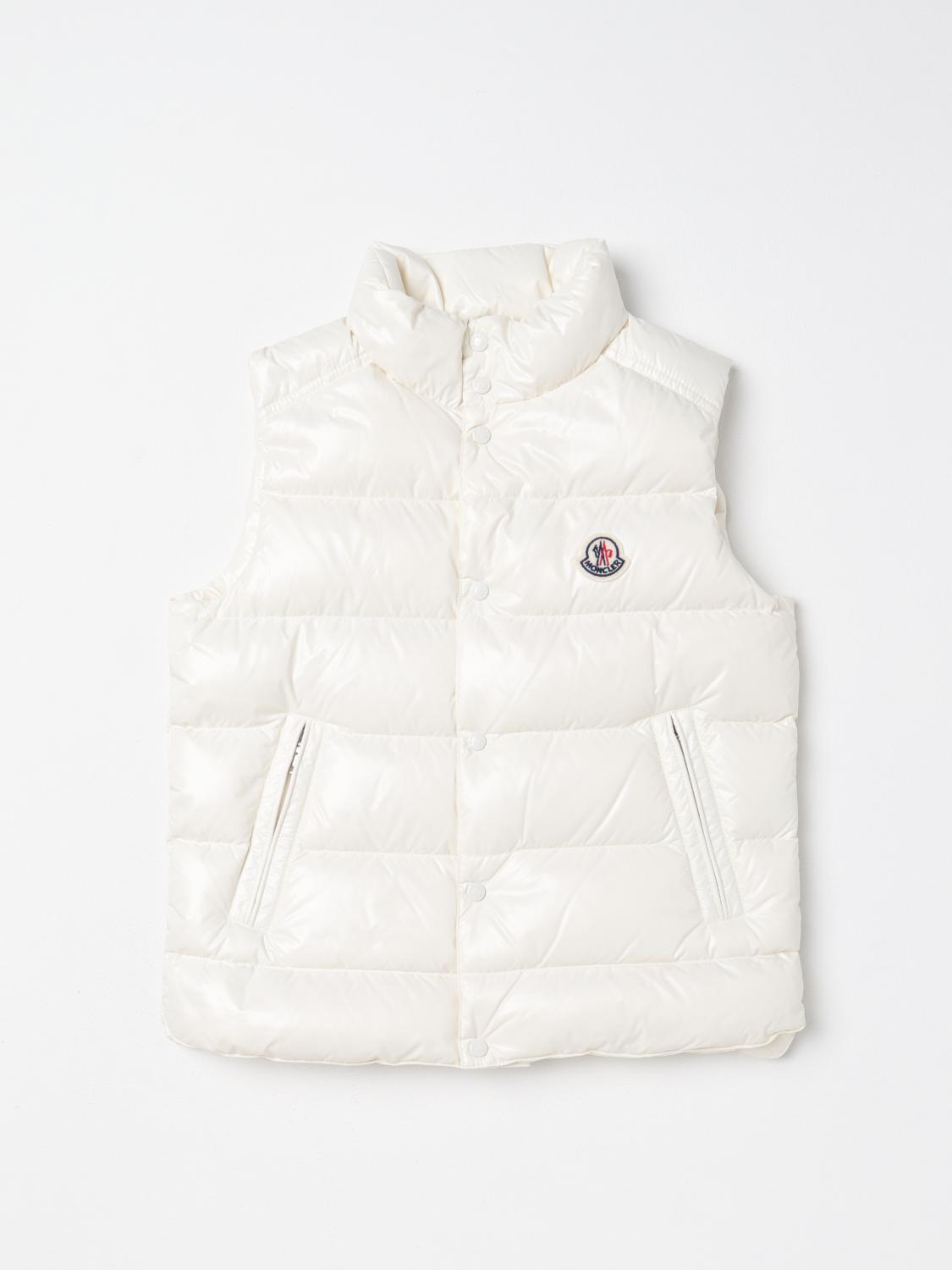 MONCLER WAISTCOAT: Jacket kids Moncler, Yellow Cream - Img 1