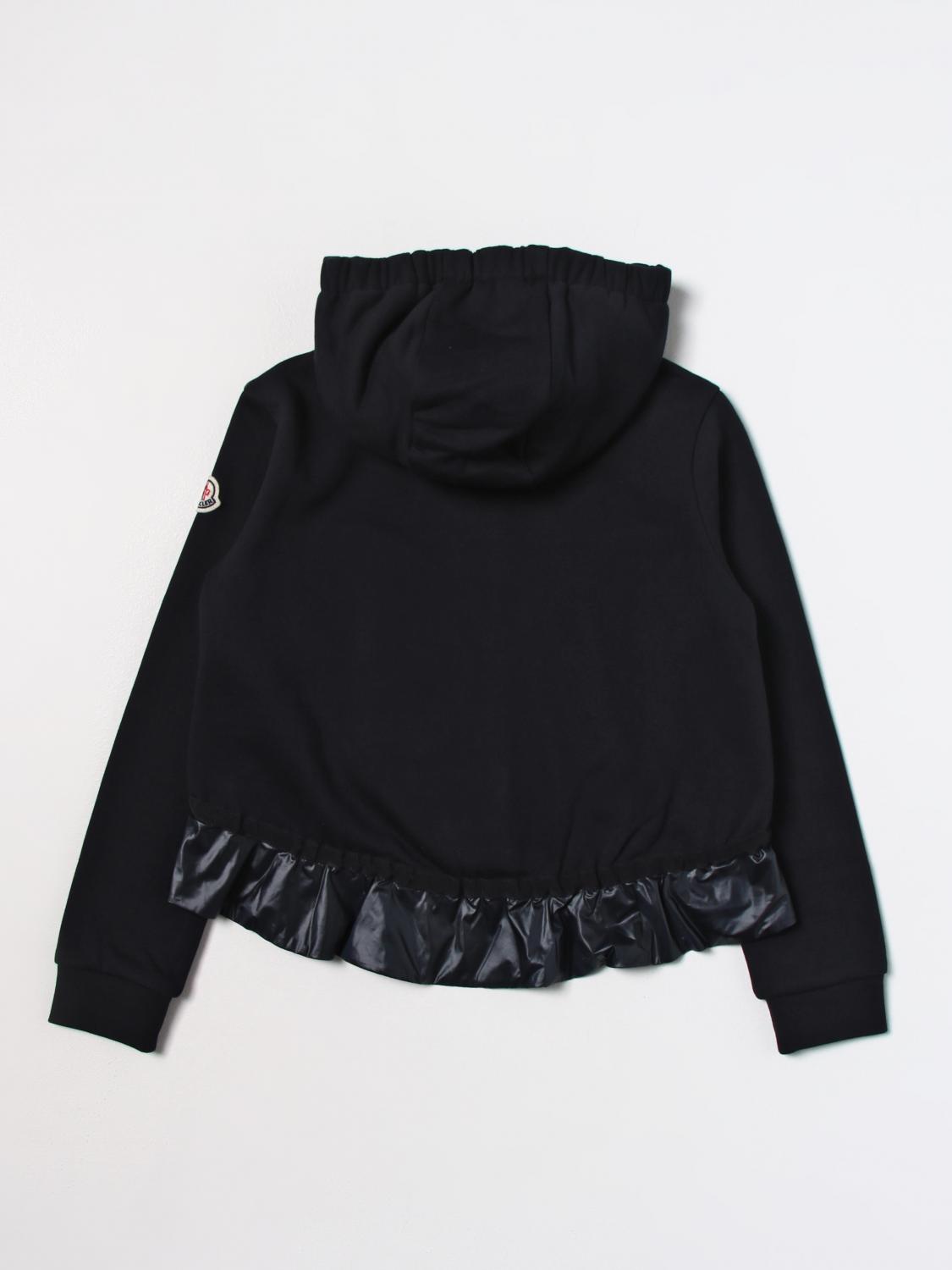 MONCLER SWEATER: Moncler sweatshirt in synthetic fabric, Navy - Img 2