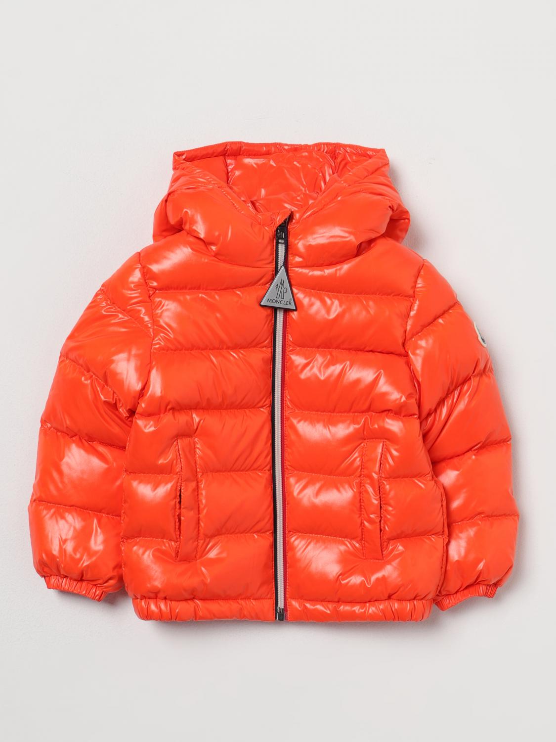 MONCLER JACKET: Jacket kids Moncler, Orange - Img 1