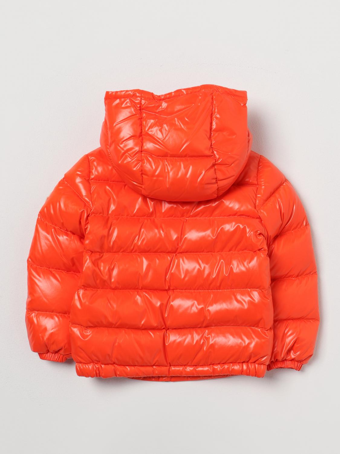 MONCLER JACKET: Jacket kids Moncler, Orange - Img 2