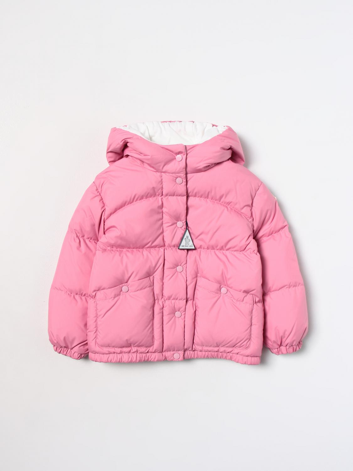 MONCLER GIACCA: Giacca Moncler in nylon, Rosa - Img 1