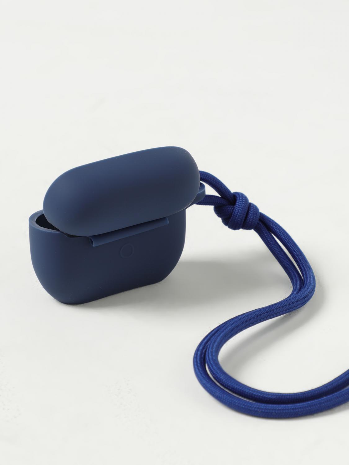 MARNI ACCESSORI TECH: Porta AirPods Marni in silicone con logo, Blue - Img 3
