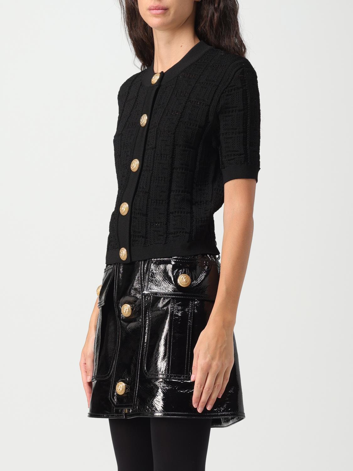 BALMAIN STRICKJACKE: Pullover damen Balmain, Schwarz - Img 4