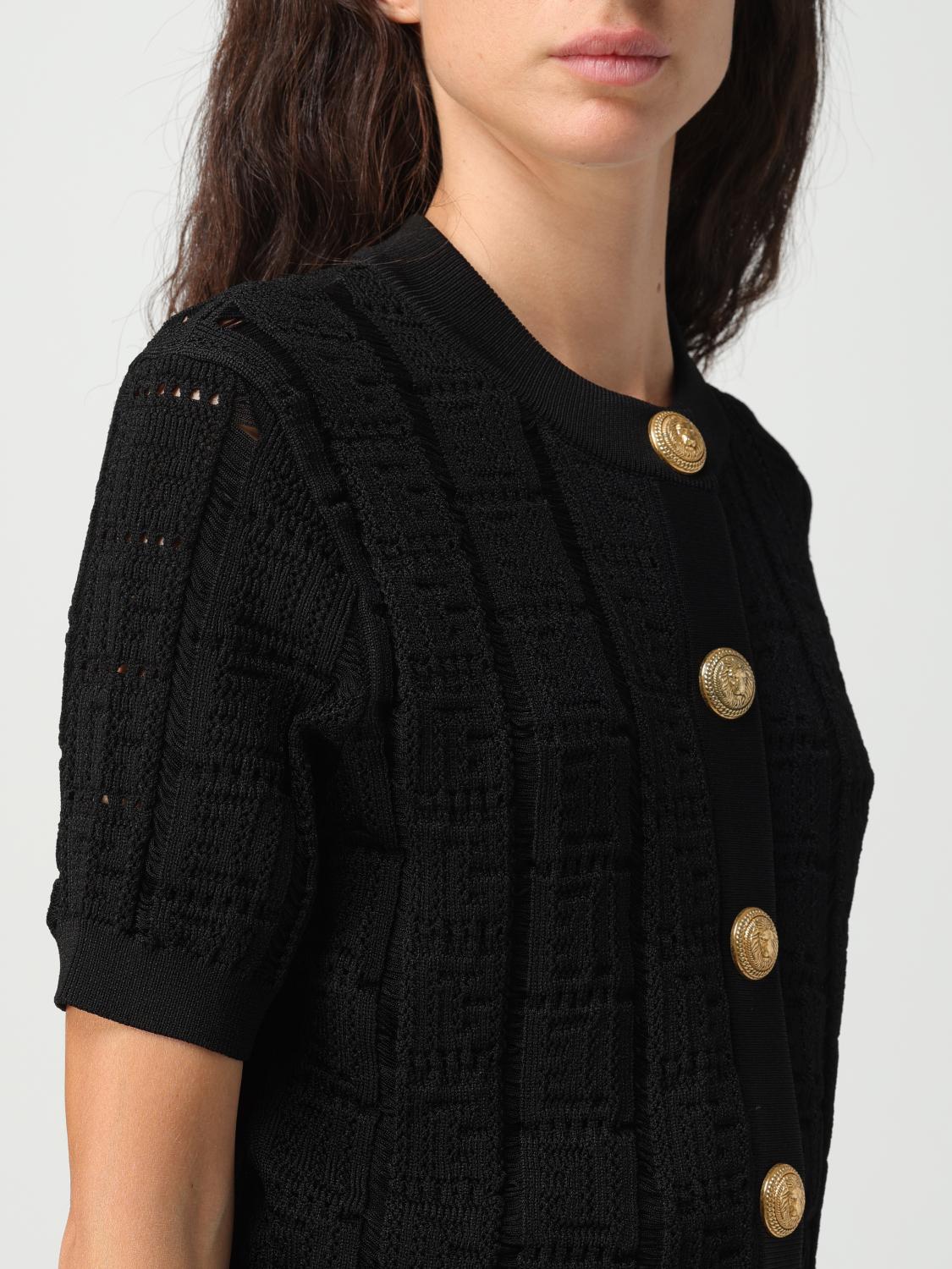BALMAIN STRICKJACKE: Pullover damen Balmain, Schwarz - Img 5
