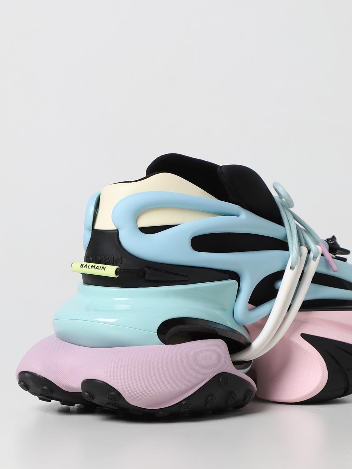 Balmain Unicorn sneakers in neoprene and rubber - Gnawed Blue