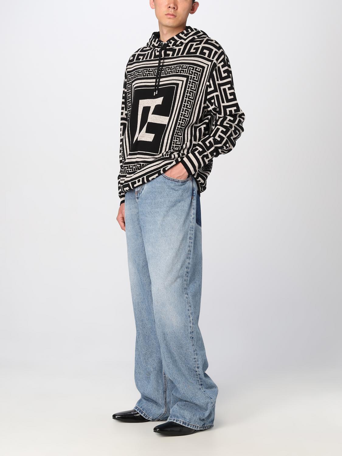 BALMAIN 卫衣: 卫衣 男士 Balmain, 黑色 - Img 2