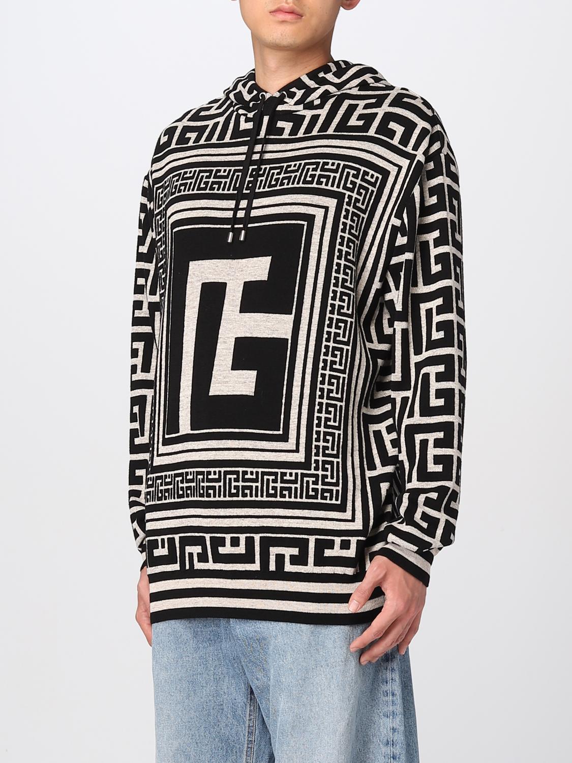 BALMAIN 卫衣: 卫衣 男士 Balmain, 黑色 - Img 4