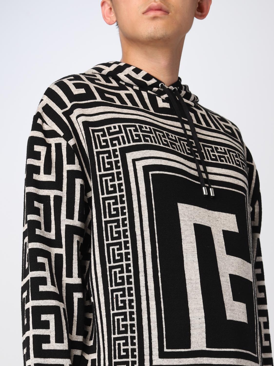BALMAIN 卫衣: 卫衣 男士 Balmain, 黑色 - Img 5