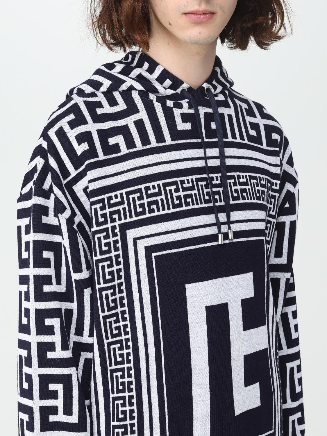 BALMAIN SUDADERA: Sudadera hombre Balmain, Azul Oscuro - Img 5