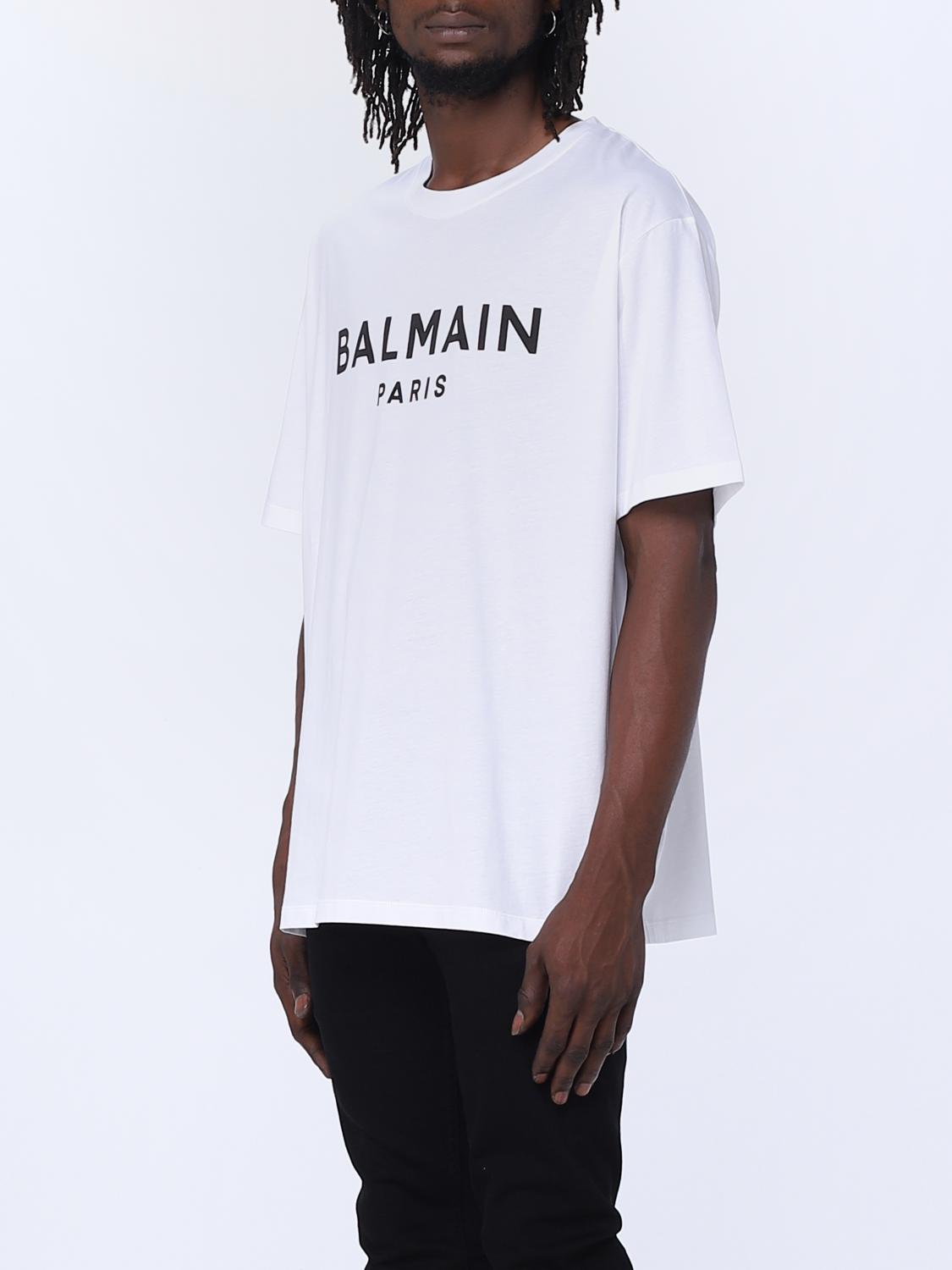 BALMAIN ロコフリントクルネックTシャツ BH1EG000BB73 EAB Balmain Paris Tシャツ - Men | BALMAIN