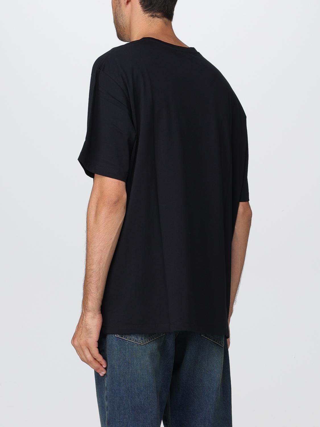 BALMAIN: Coin Flock T-shirt in cotton - Black | Balmain t