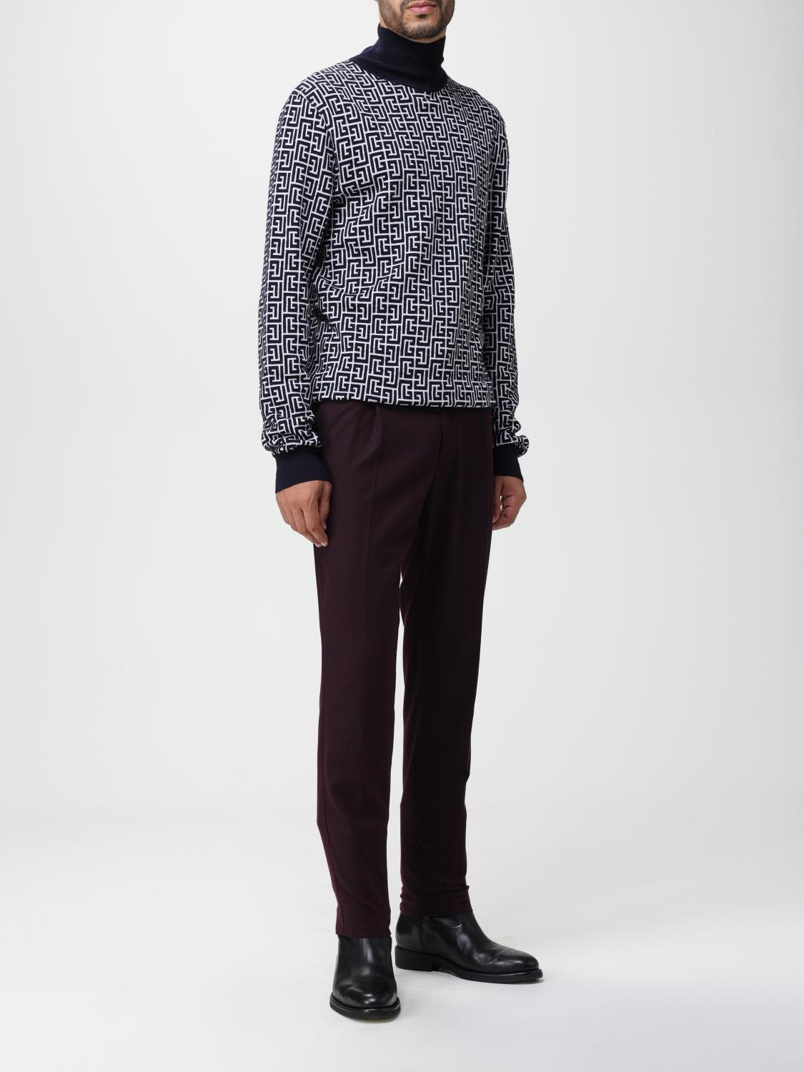 BALMAIN SWEATER: Balmain sweater in wool and linen blend, White - Img 2