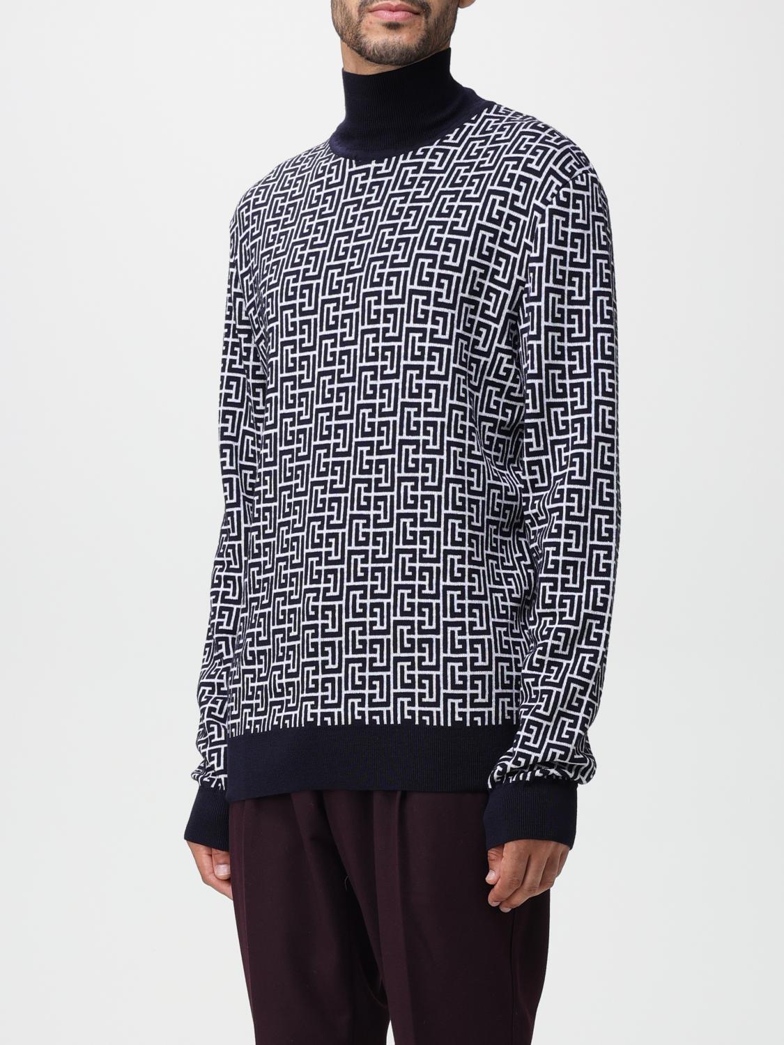 BALMAIN SWEATER: Balmain sweater in wool and linen blend, White - Img 4