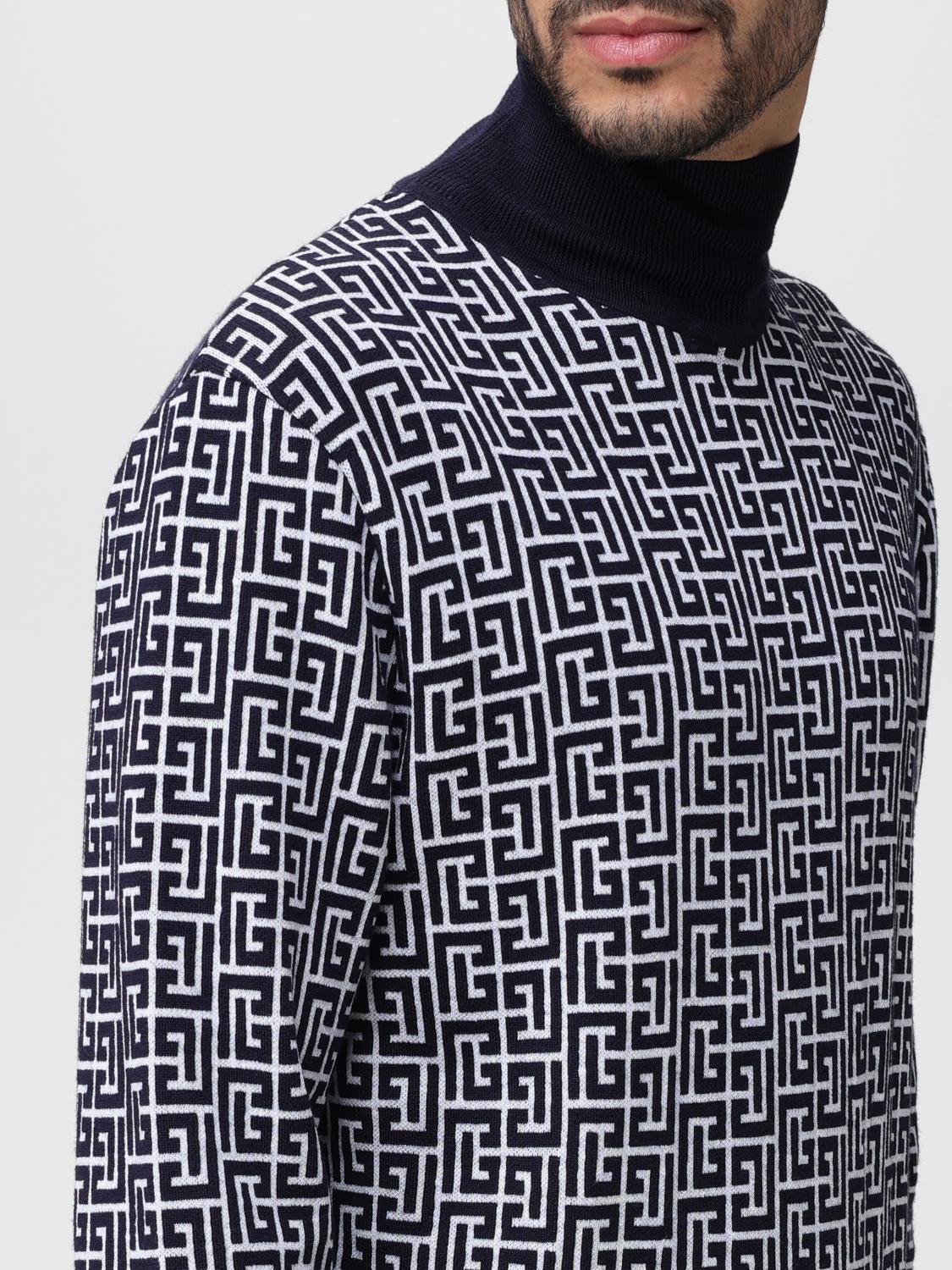 BALMAIN SWEATER: Balmain sweater in wool and linen blend, White - Img 5