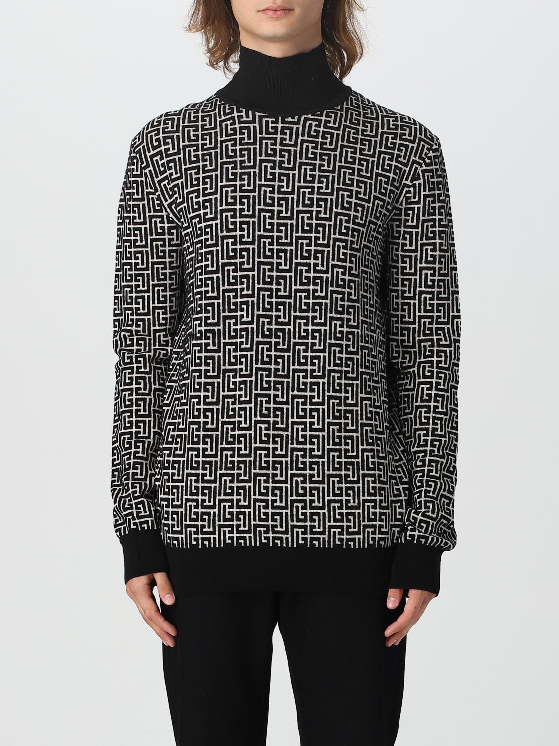 BALMAIN PULLOVER: Pullover herren Balmain, Schwarz - Img 1