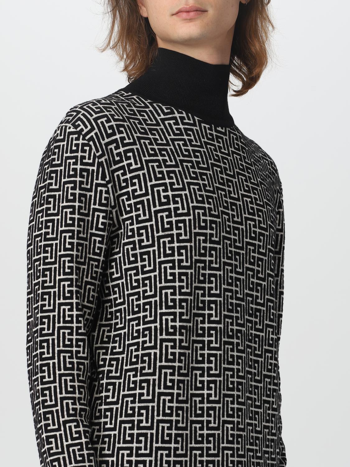 BALMAIN PULLOVER: Pullover herren Balmain, Schwarz - Img 5