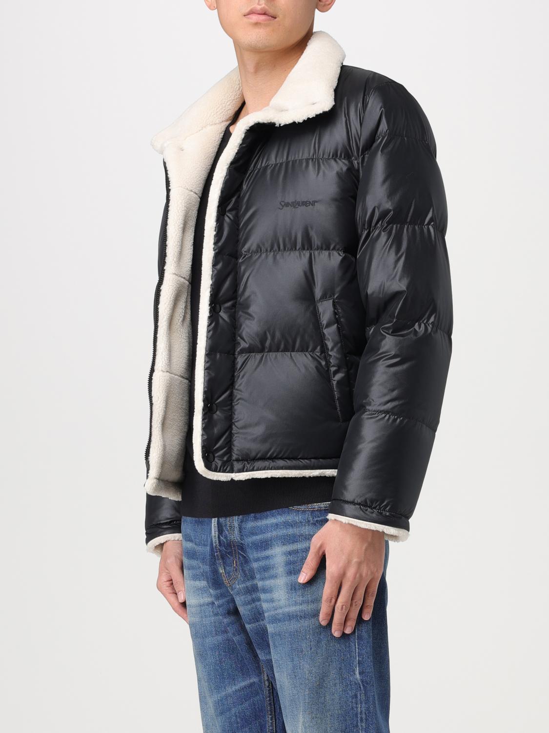 SAINT LAURENT ジャケット: ジャケット メンズ Saint Laurent, ブラック - Img 4