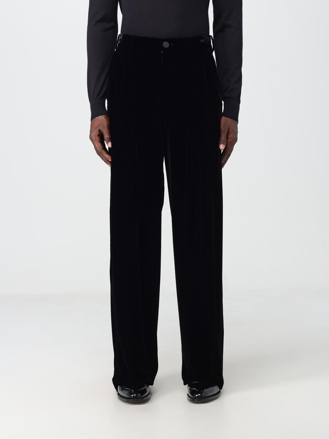 SAINT LAURENT PANTS: Saint Laurent viscose pants, Black - Img 1