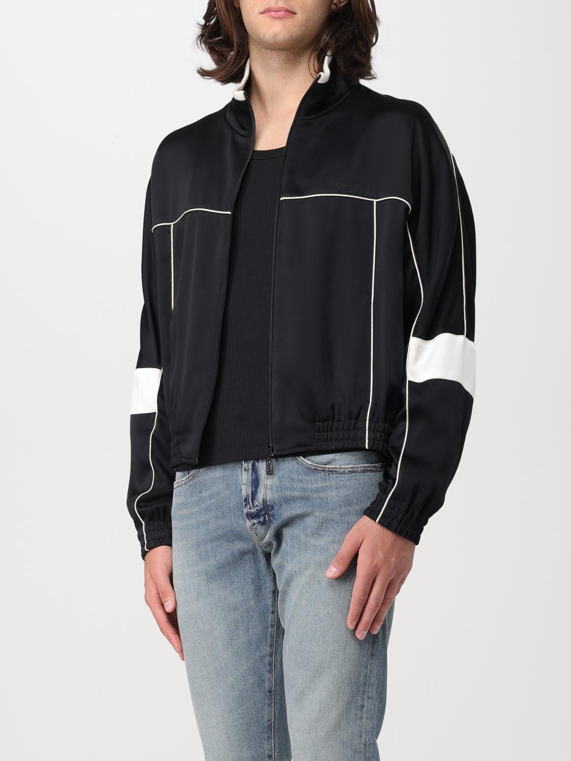 Saint Laurent Teddy jacket in crêpe satin - Black | 753065Y3G36