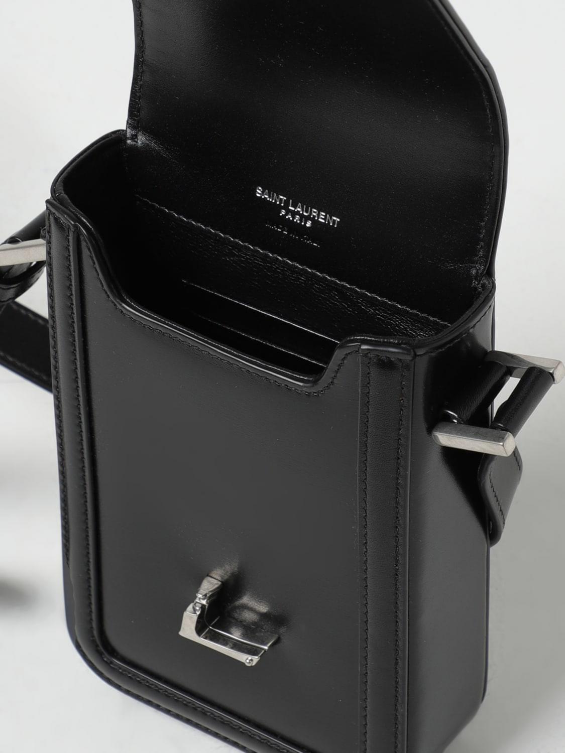 【Saint Laurent】 メンズ ショルダーバッグ 7539630SX0E SAINT LAURENT：バッグ メンズ - ブラック | GIGLIO.COM