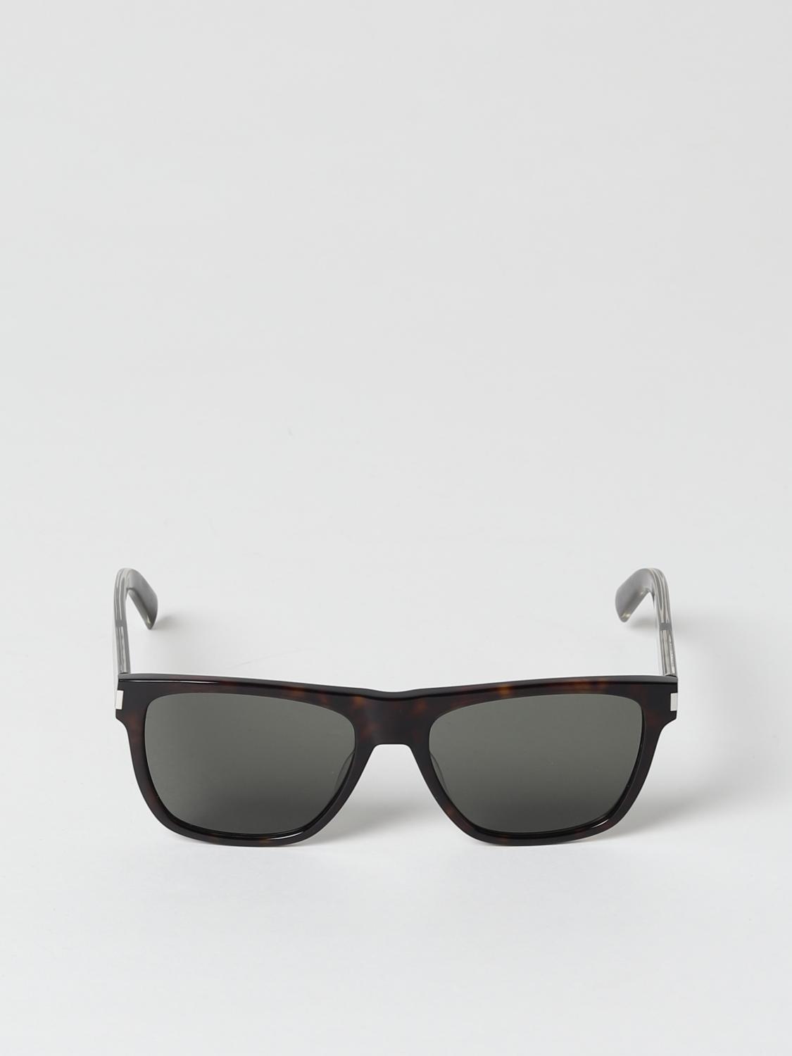 SAINT LAURENT SUNGLASSES: Saint Laurent sunglasses in acetate, Brown - Img 2