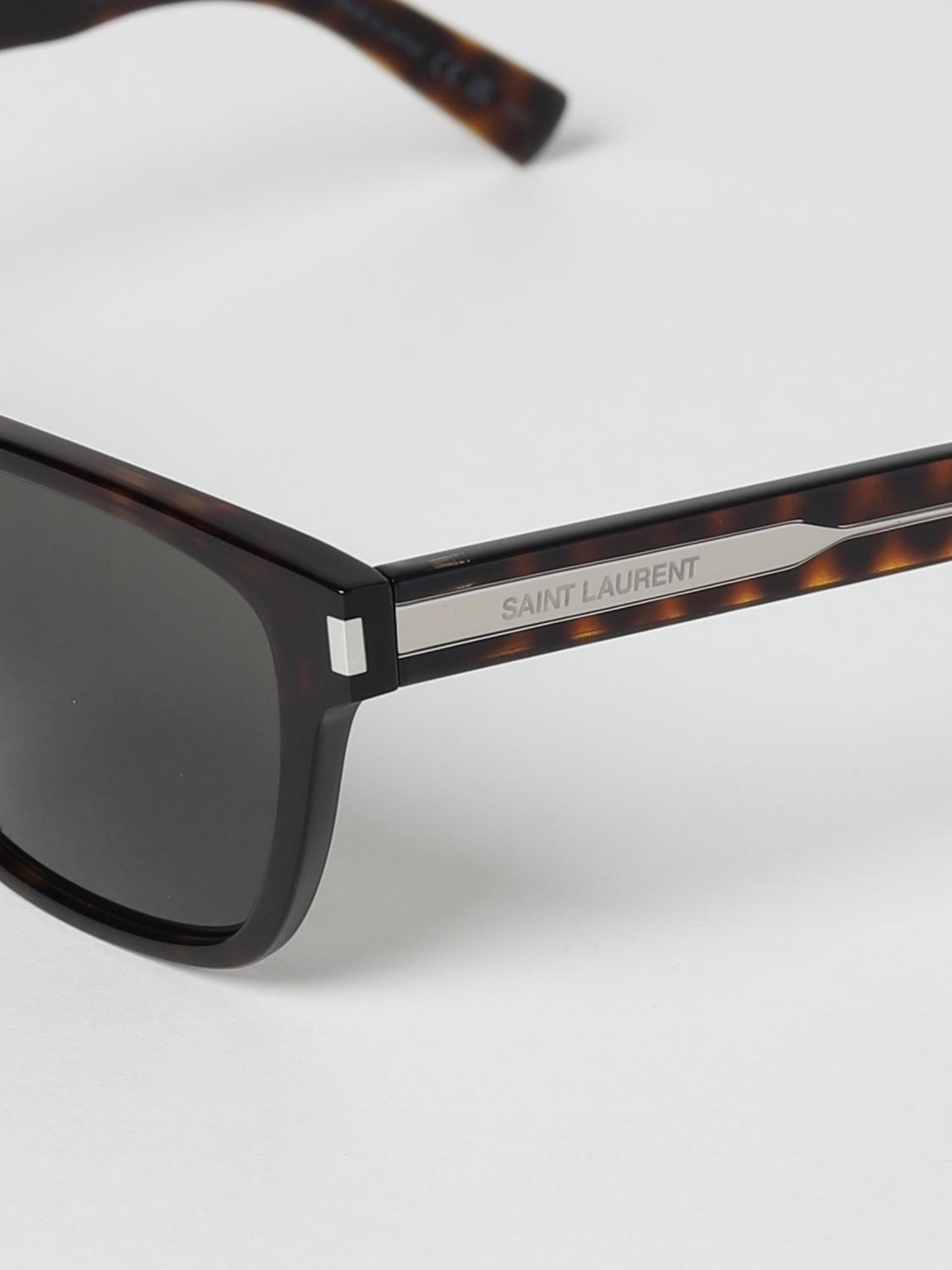 SAINT LAURENT SUNGLASSES: Saint Laurent sunglasses in acetate, Brown - Img 4