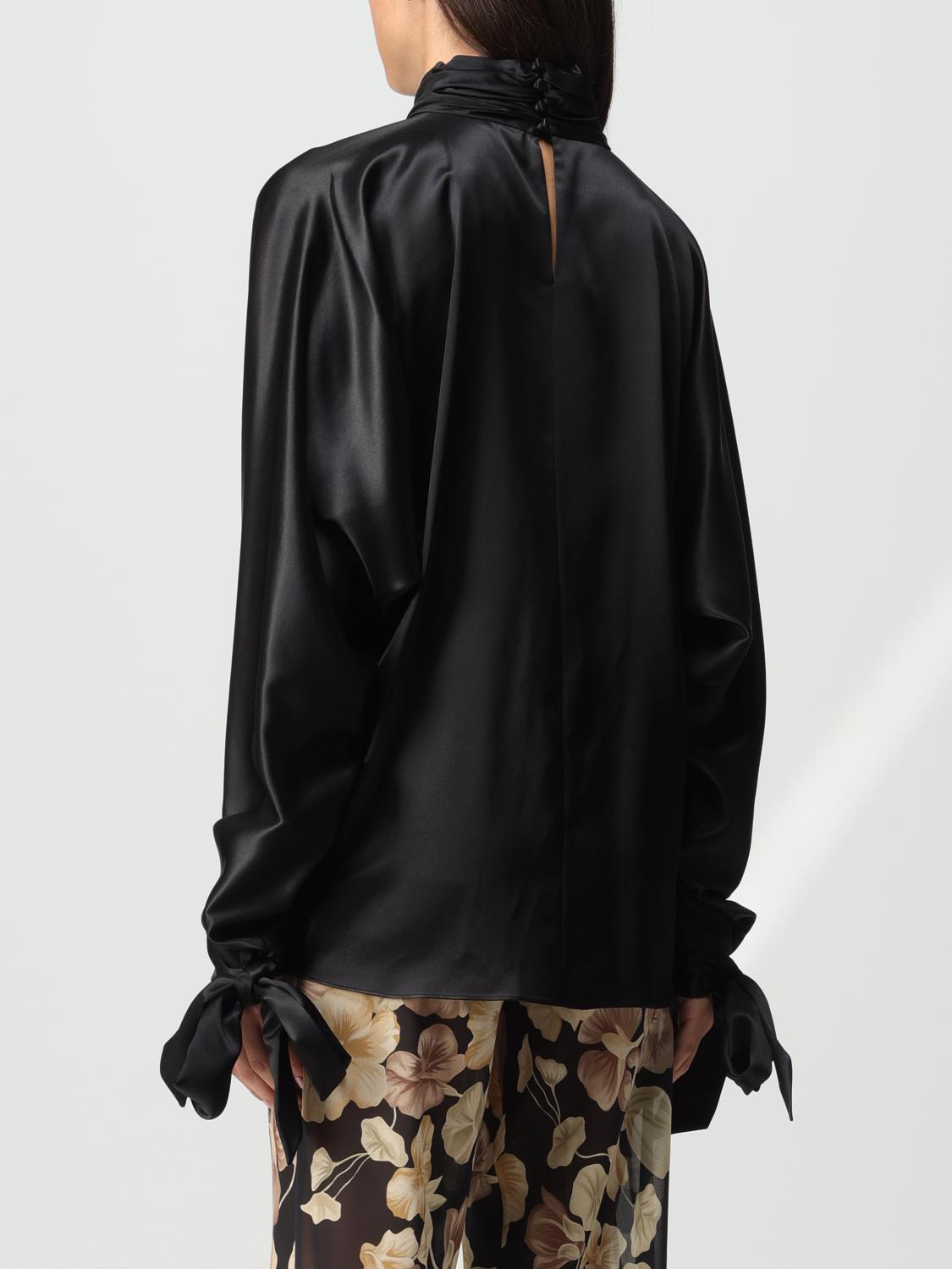 SAINT LAURENT TOP: Camisa mujer Saint Laurent, Negro - Img 3