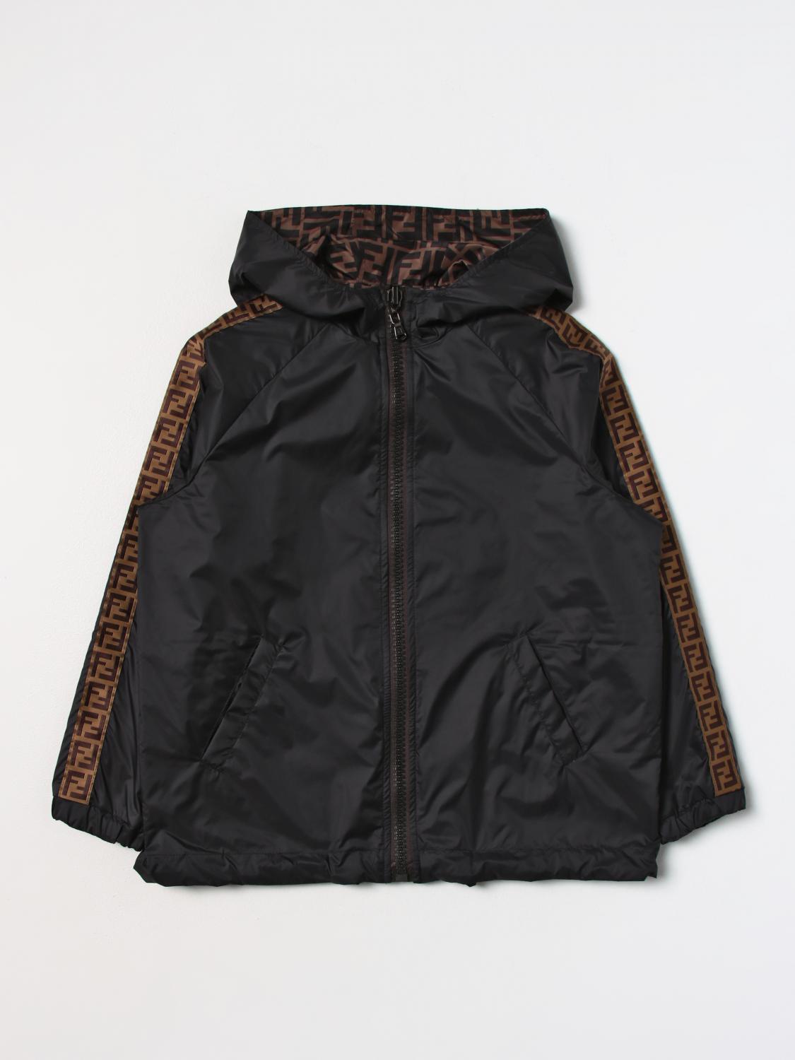 Fendi Jacket kids Kids - Black | JUA092AEYC | GIGLIO.COM