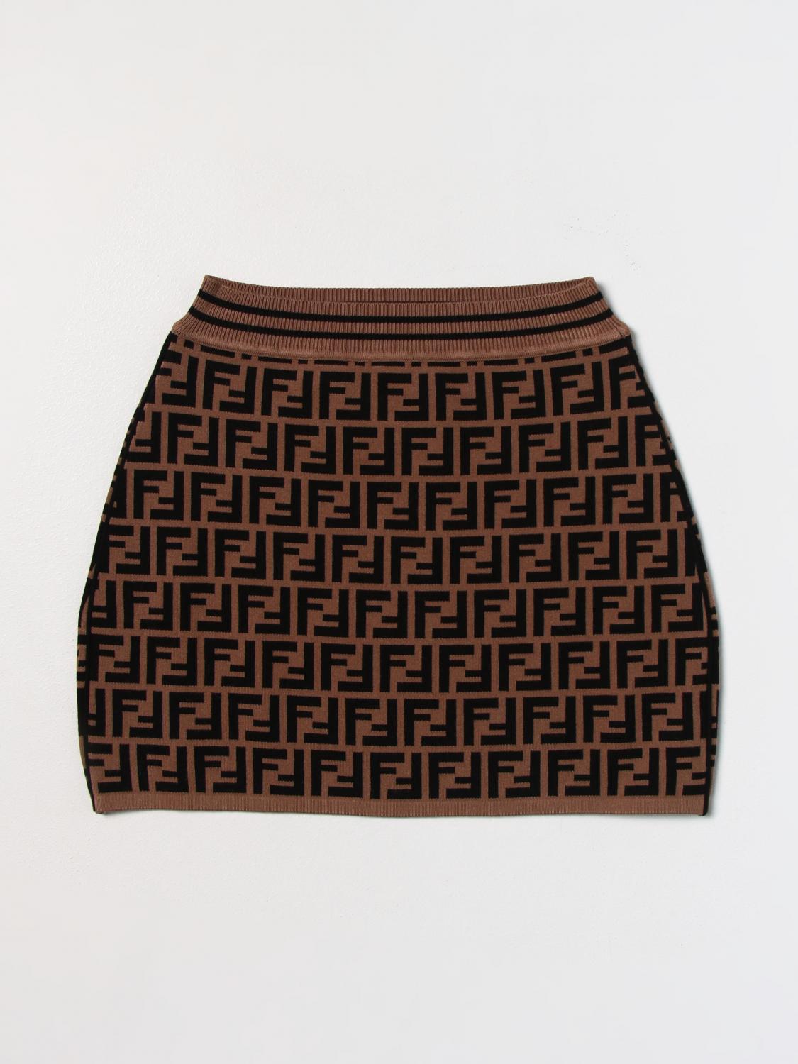 Jupe enfant Fendi Kids - Marron
