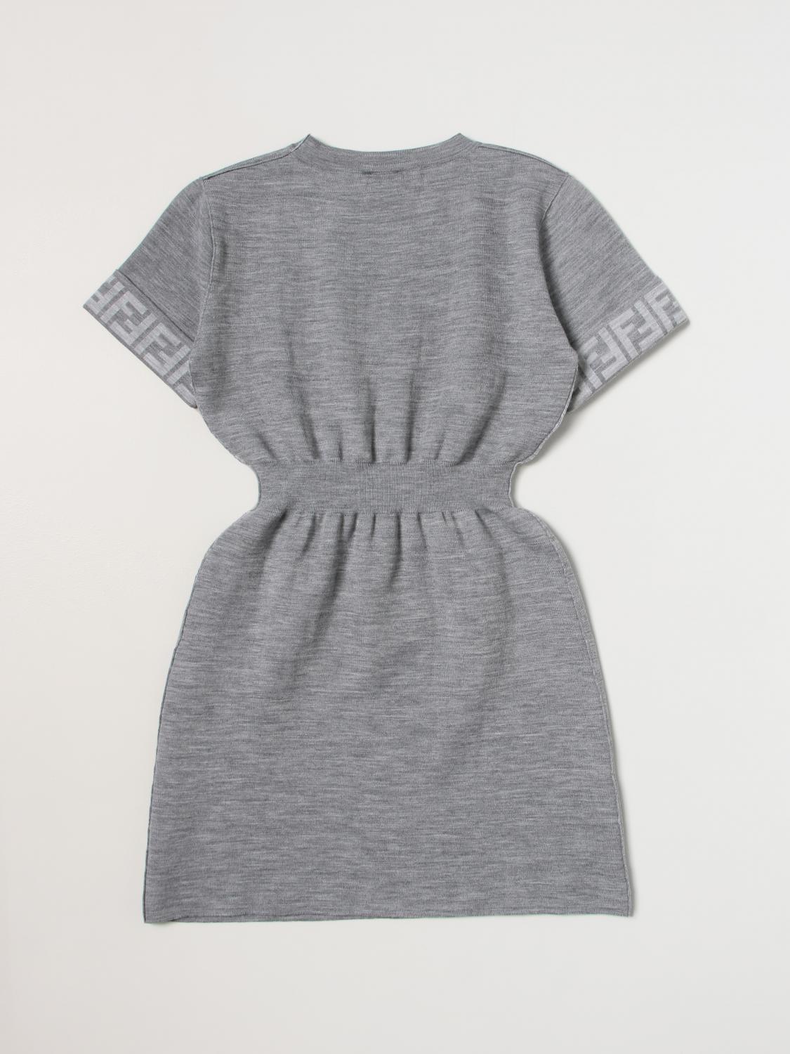 FENDI ROBE: Robe enfant Fendi Kids, Gris - Img 2