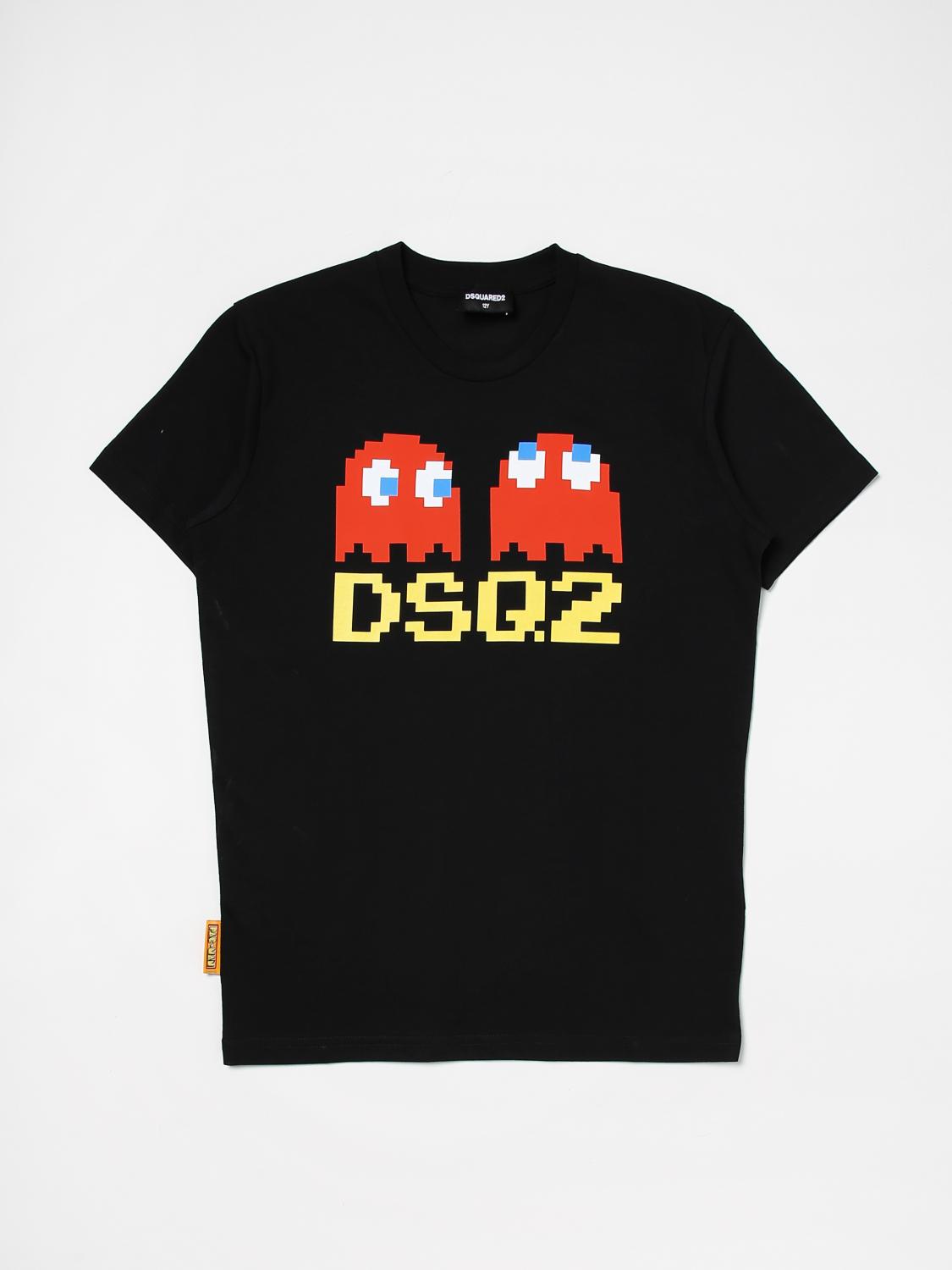 DSQUARED2 T-SHIRT: T-shirt kinder Dsquared2 Junior, Schwarz - Img 1