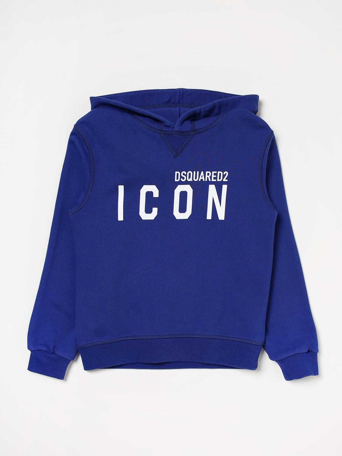 DSQUARED2 PULL: Pull enfant Dsquared2 Junior, Bleu Royal - Img 1