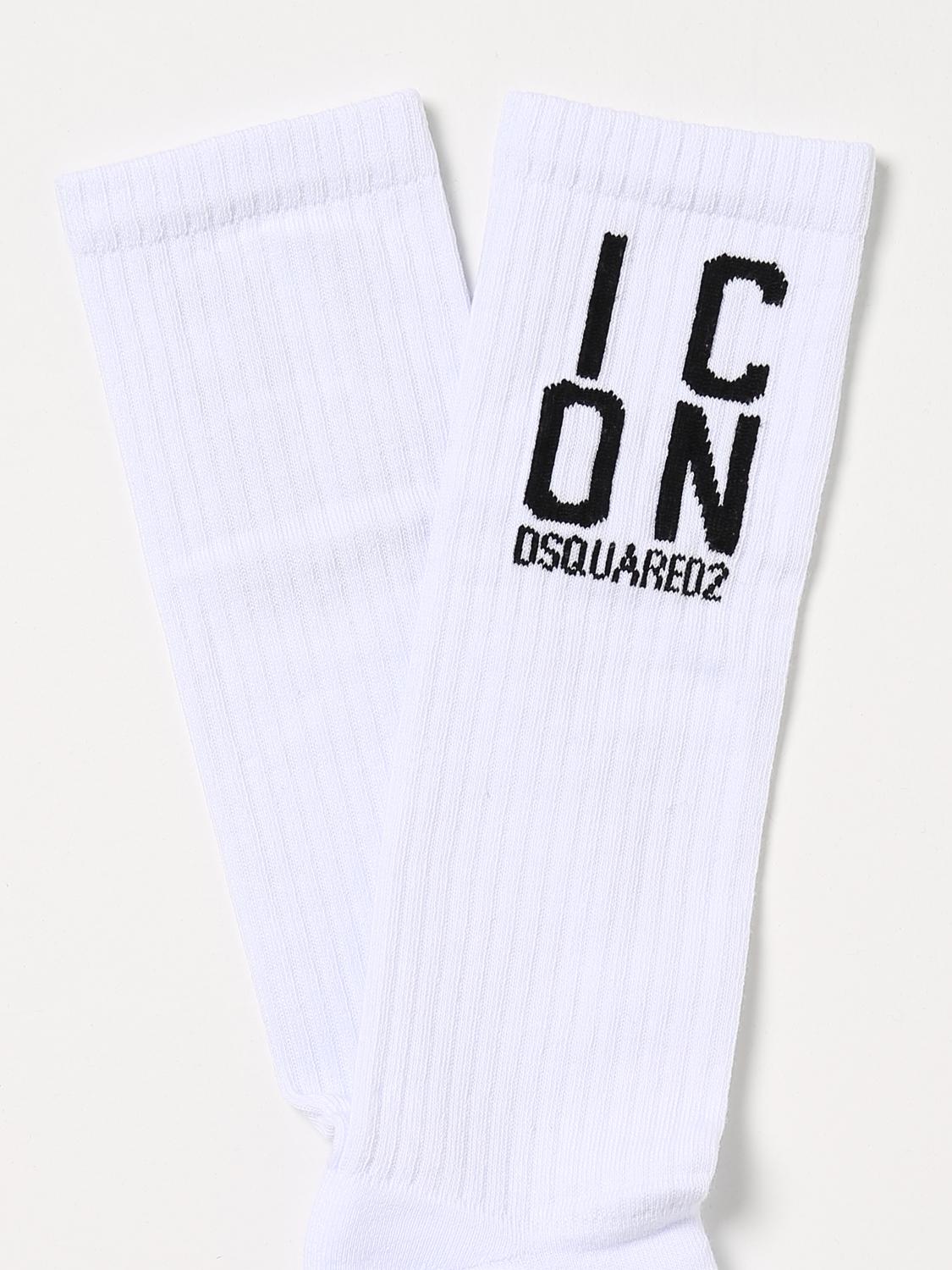 DSQUARED2 SOCKS: Socks kids Dsquared2 Junior, White - Img 2