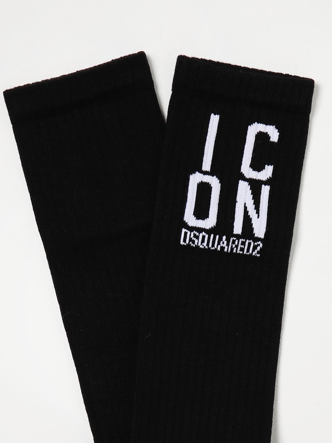 DSQUARED2 SOCKEN: Socken kinder Dsquared2 Junior, Schwarz - Img 2