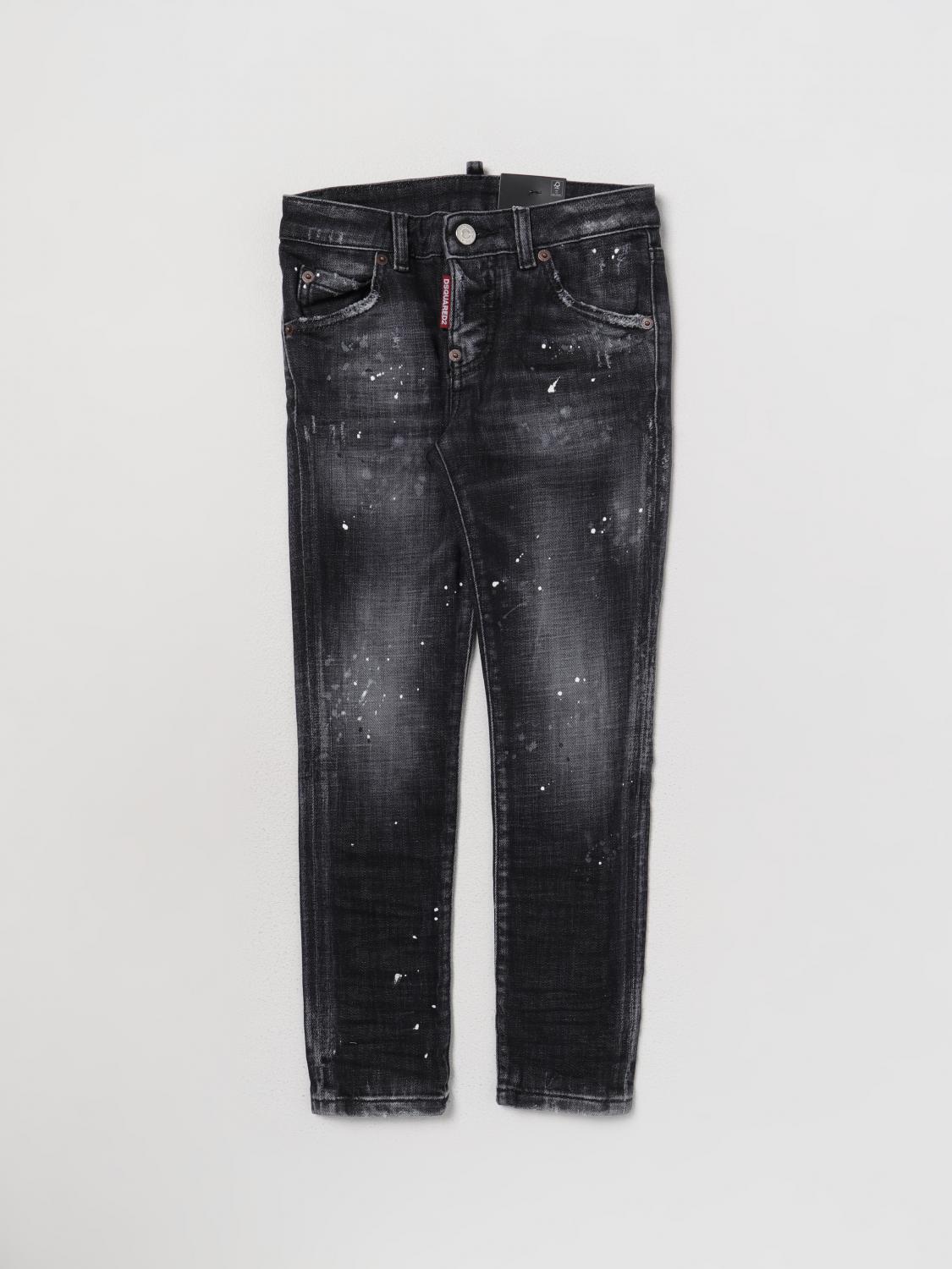 DSQUARED2 Jeans kids Junior Black Dsquared2 jeans DQ0239D0A5Z online at GIGLIO.COM